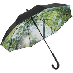 AC regular umbrella FARE®-Nature black/forrest design